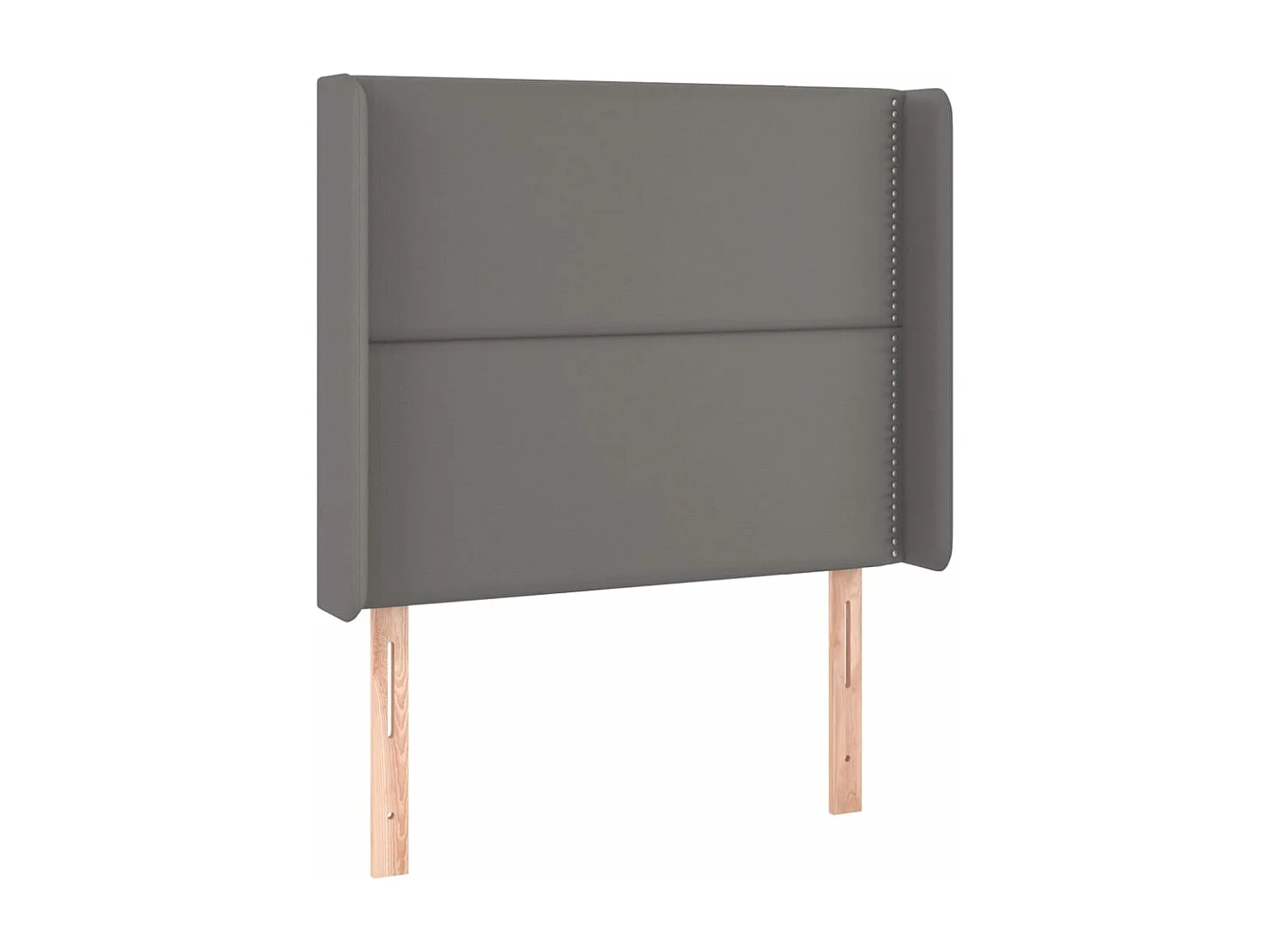 Sommier à lattes de lit matelas LED Gris 90x200 Similicuir