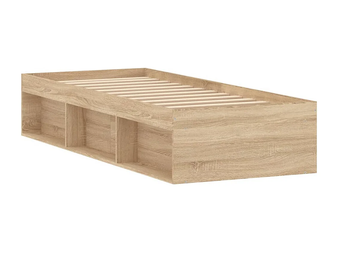 Cadre de lit chêne sonoma 75x190 petit simple