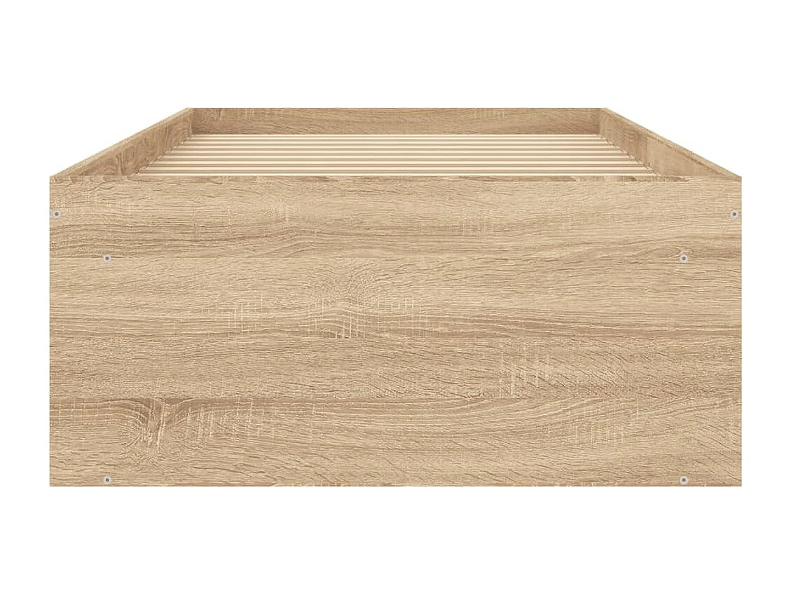 Cadre de lit chêne sonoma 75x190 petit simple