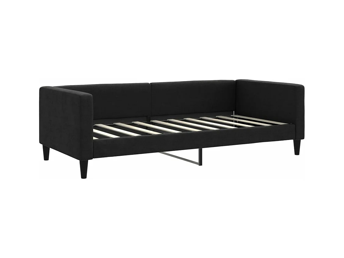 Lit de repos noir 90x190 tissu