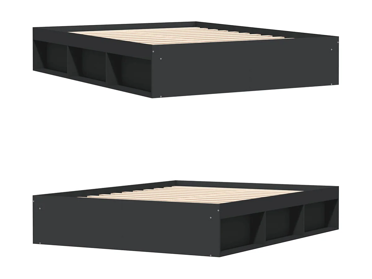 Cadre de lit noir 150x200 très grand