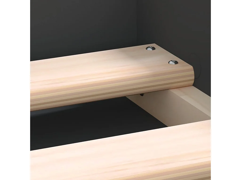 Cadre de lit noir 150x200 très grand