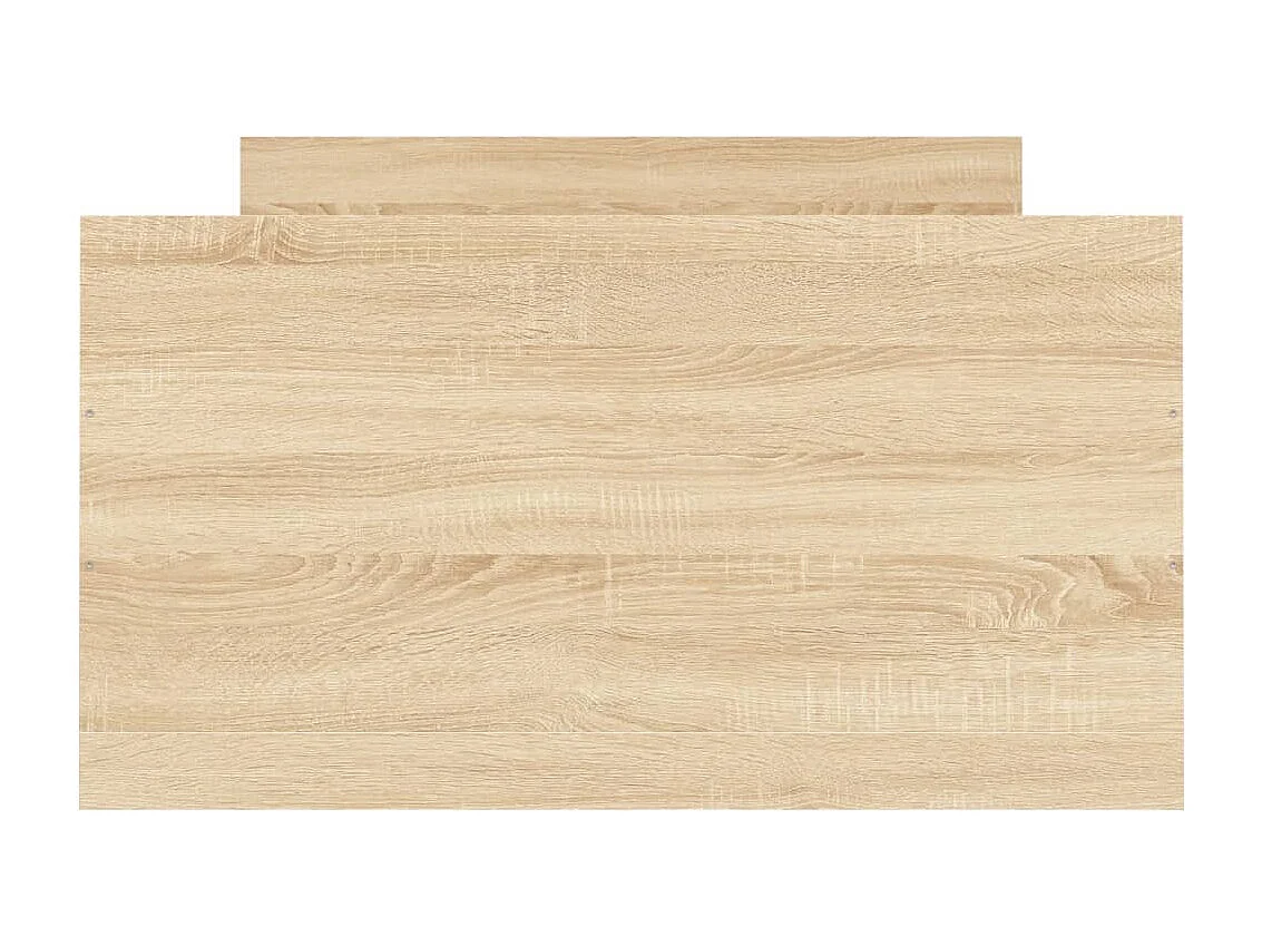 Cadre de lit tête de lit et pied de lit chêne sonoma 100x200