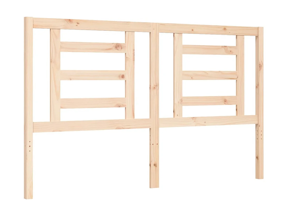 Cadre de lit avec tête de lit 160x200 bois massif