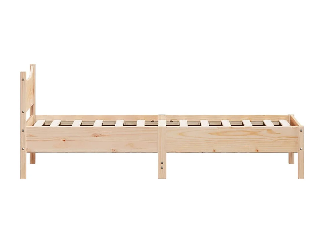 Cadre de lit 75x190 Bois de pin massif