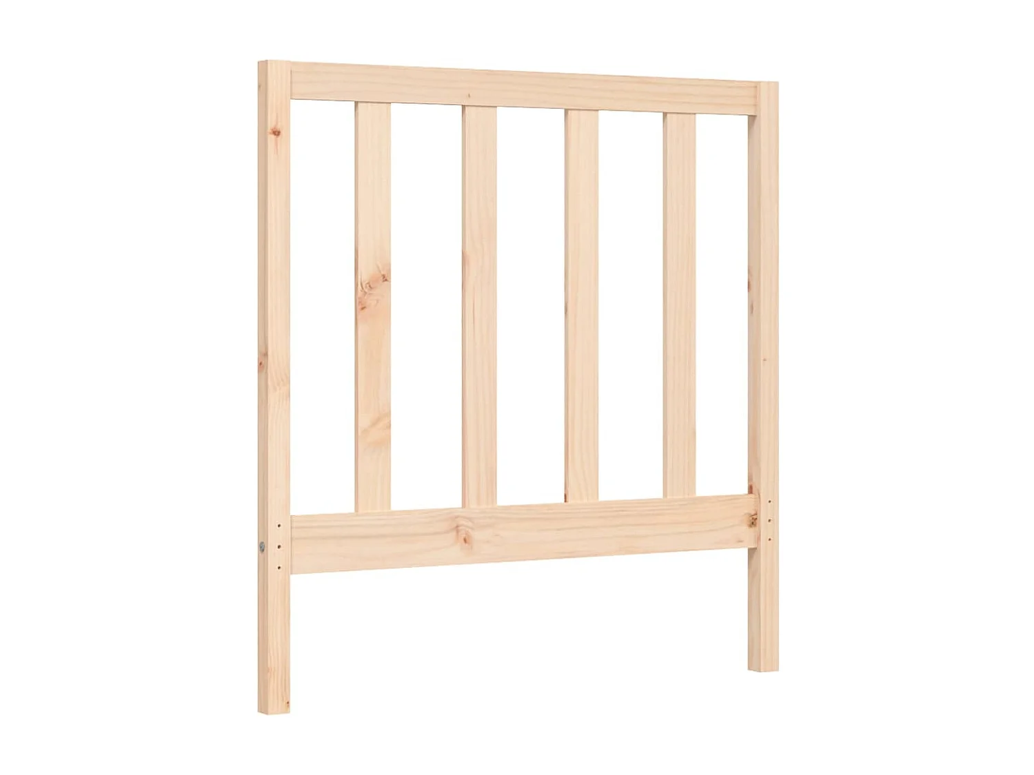 Cadre de lit avec tête de lit petit simple bois massif