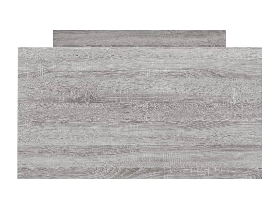 Cadre de lit tête de lit et pied de lit sonoma gris 90x200