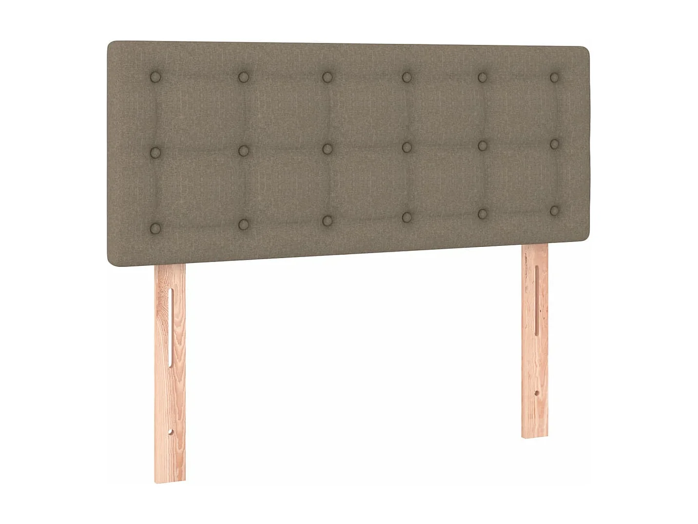 Lit à sommier tapissier avec matelas Taupe 100x200 Tissu 2