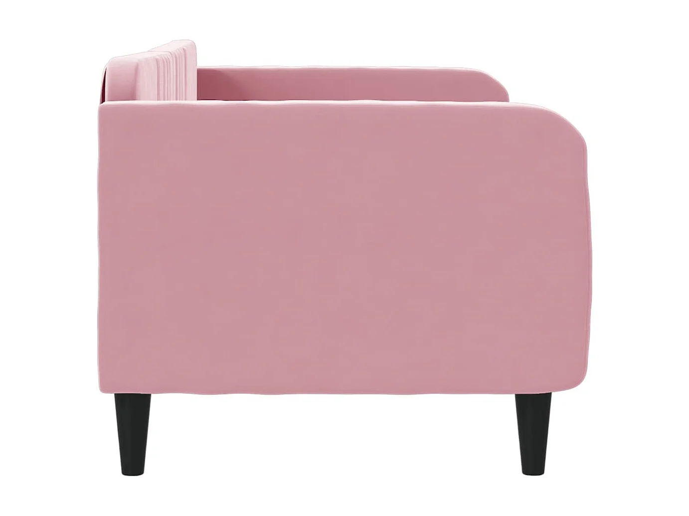 Lit de repos rose 80x200 velours
