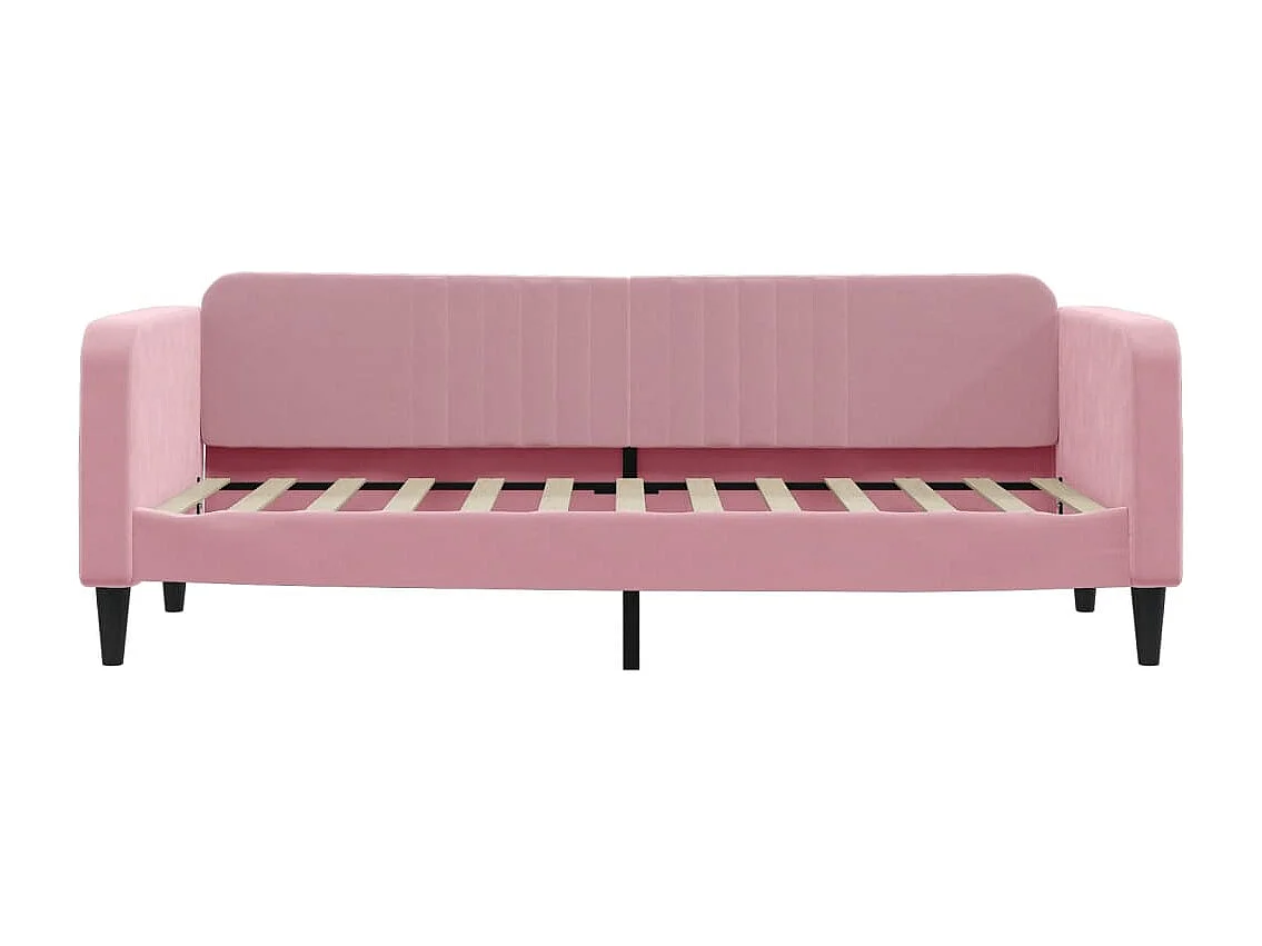 Lit de repos rose 80x200 velours