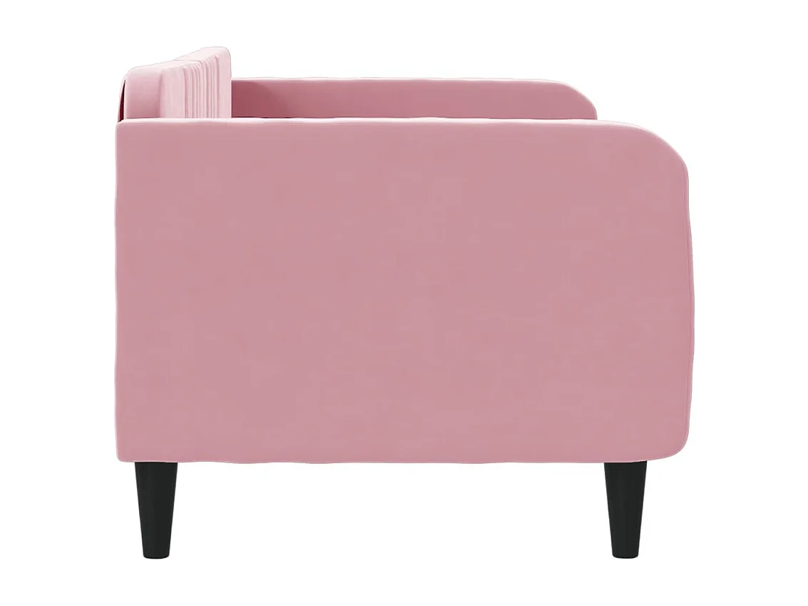 Lit de repos rose 80x200 velours
