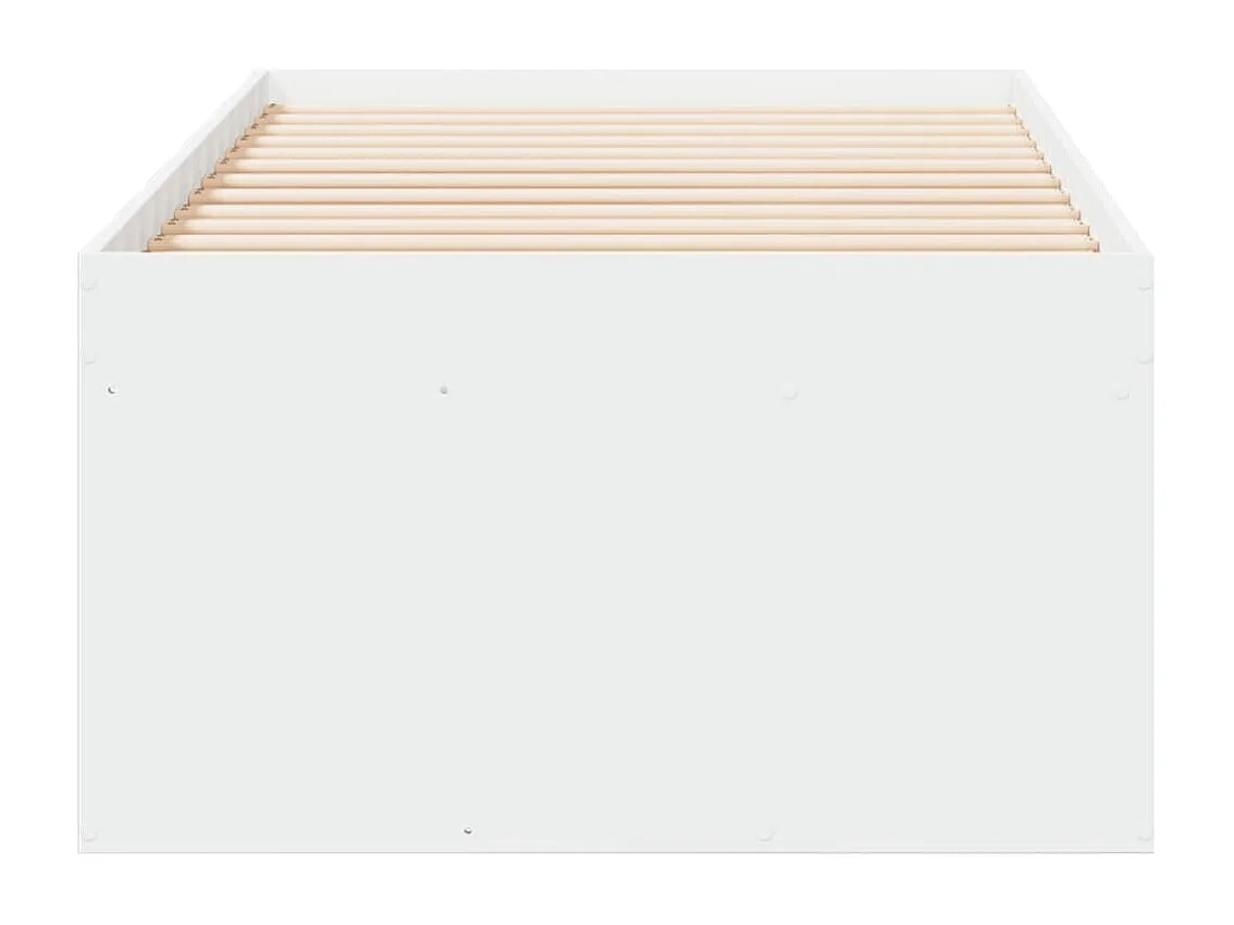 Lit de jour avec tiroirs blanc 100x200 bois d'ingénierie