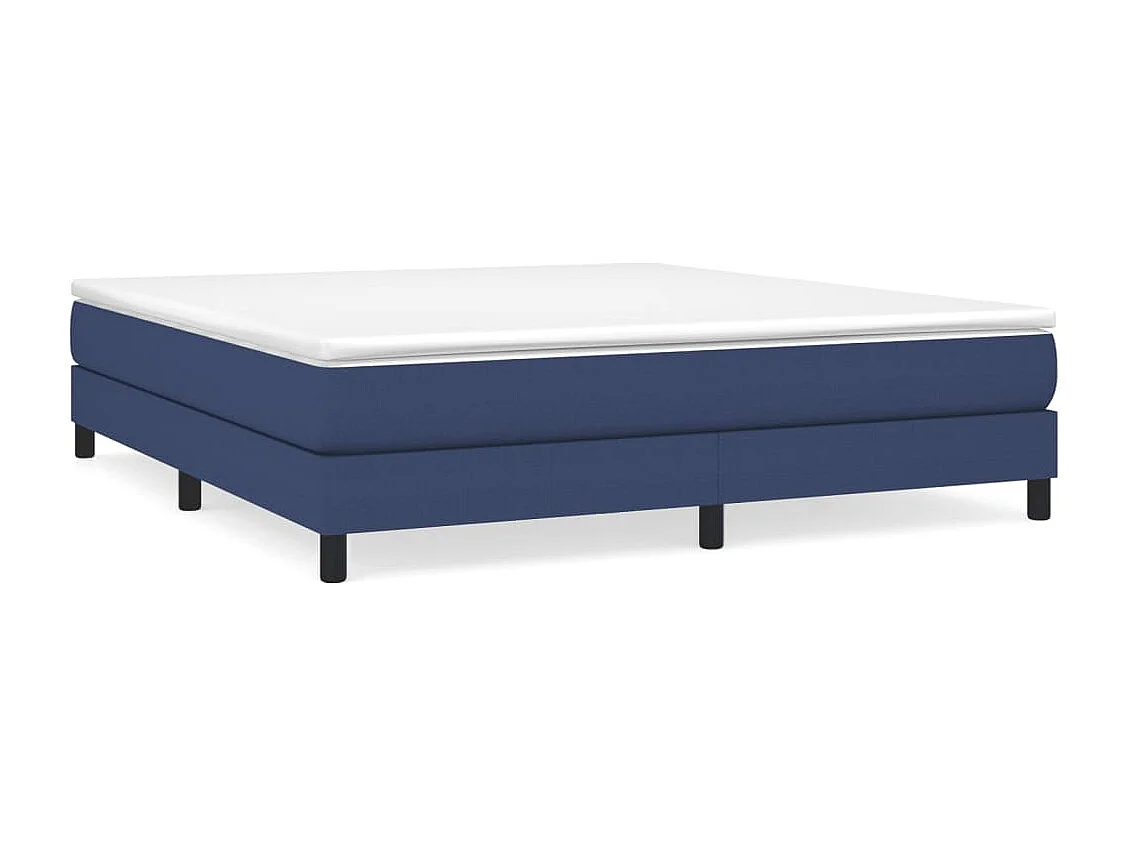 Sommier à lattes de lit avec matelas Bleu 180x200 Tissu