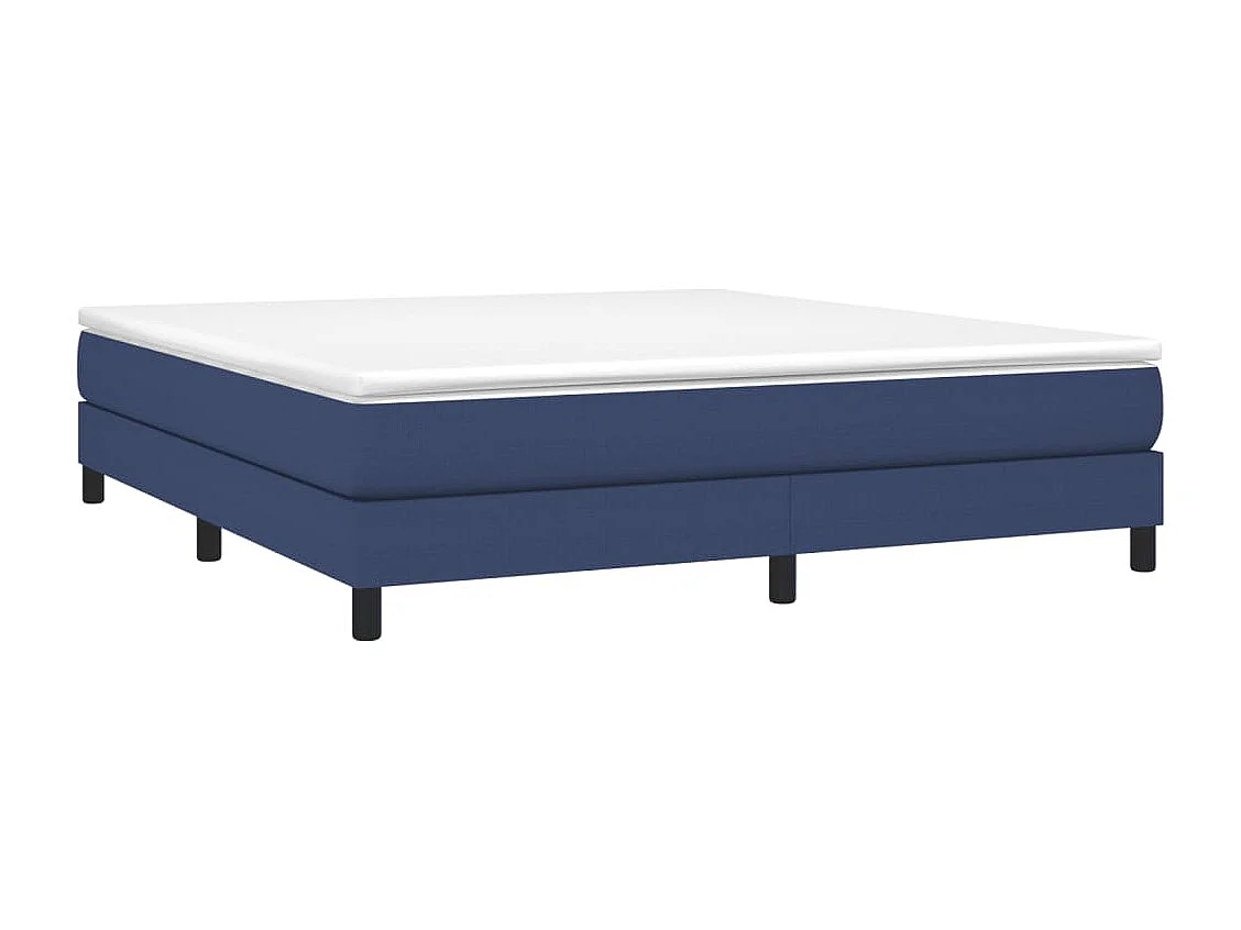Sommier à lattes de lit avec matelas Bleu 180x200 Tissu
