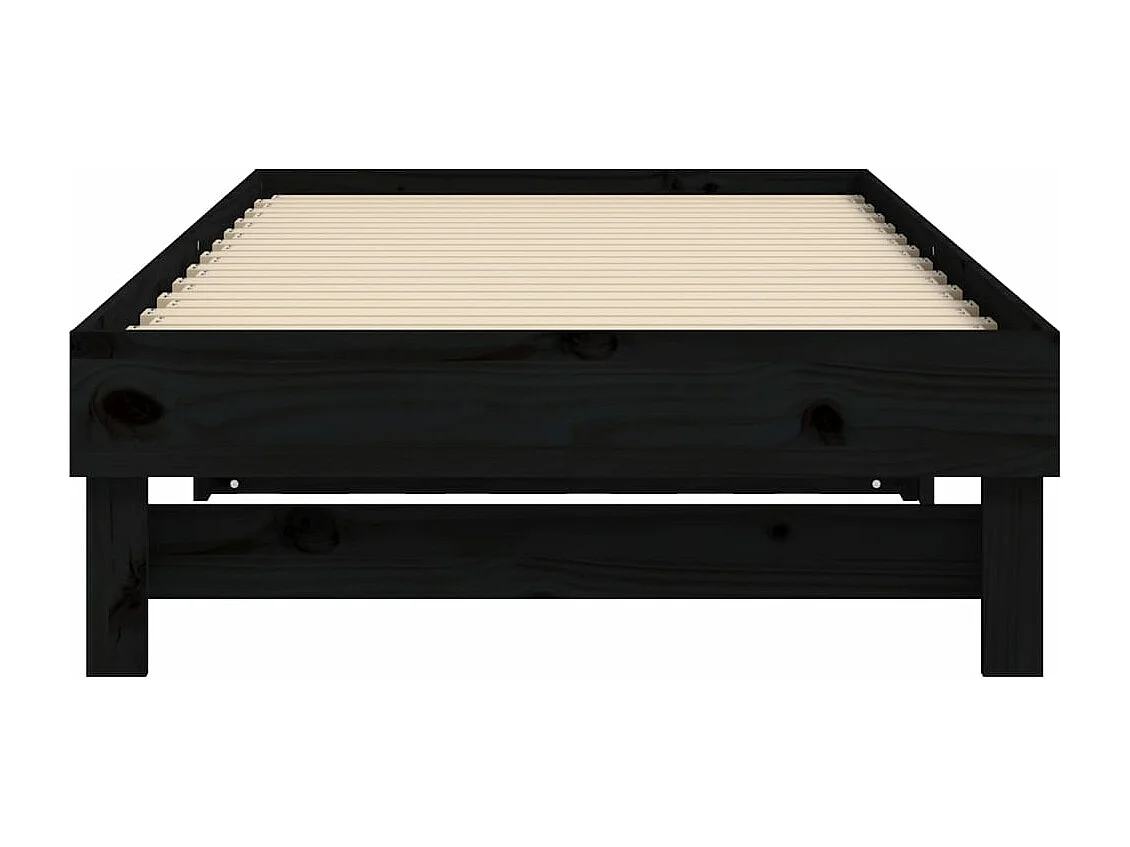 Lit coulissant 2x(90x190) cm Bois de pin massif