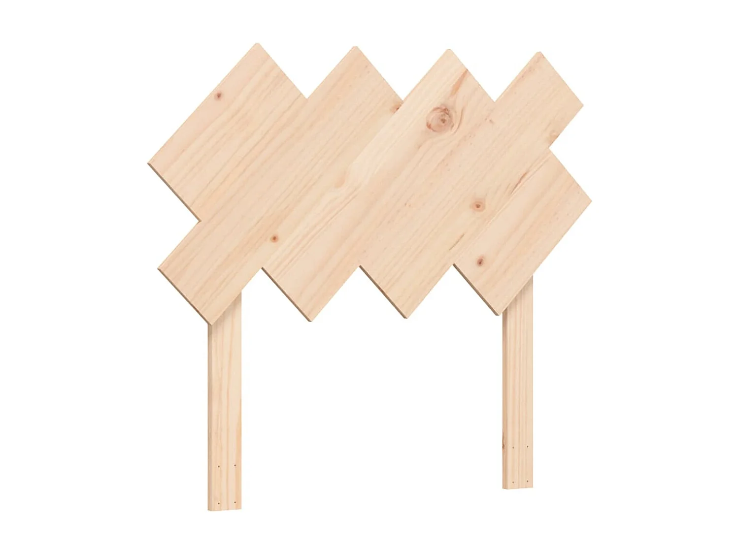 Cadre de lit avec tête de lit 90x200 bois massif