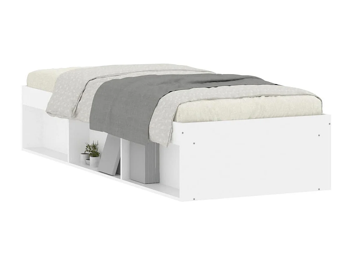 Cadre de lit blanc 75x190 petit simple