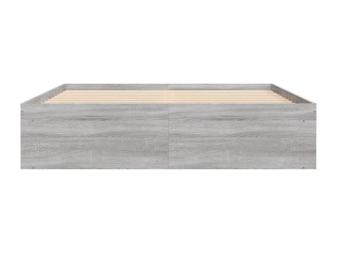 Cadre de lit sonoma gris 150x200 très grand