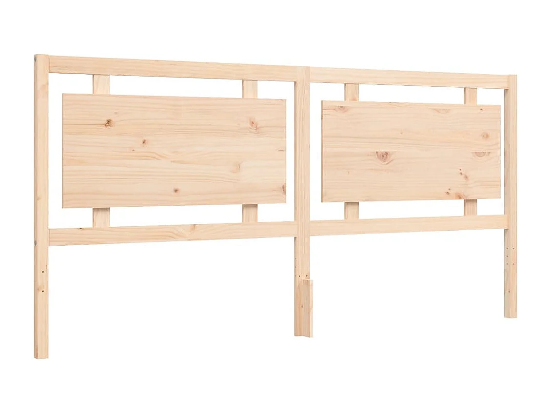 Cadre de lit avec tête de lit 180x200 bois massif