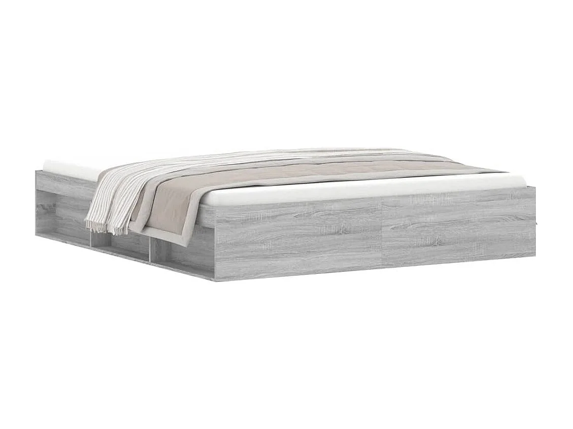 Cadre de lit sonoma gris 180x200 super king