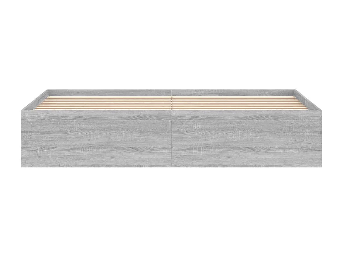 Cadre de lit sonoma gris 180x200 super king