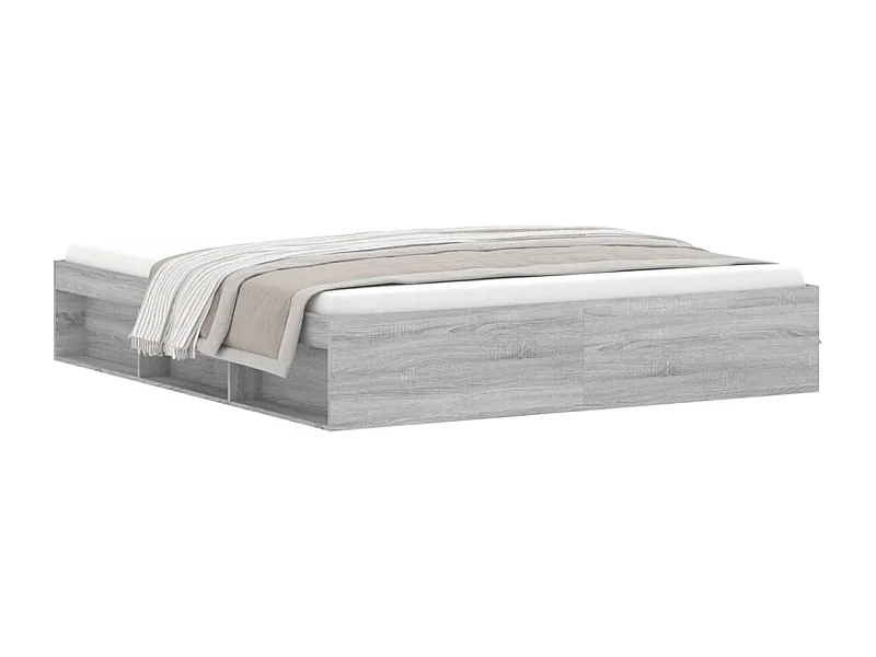 Cadre de lit sonoma gris 180x200 super king