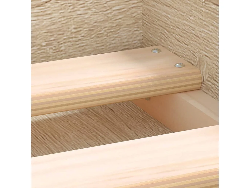 Cadre de lit chêne sonoma 90x190