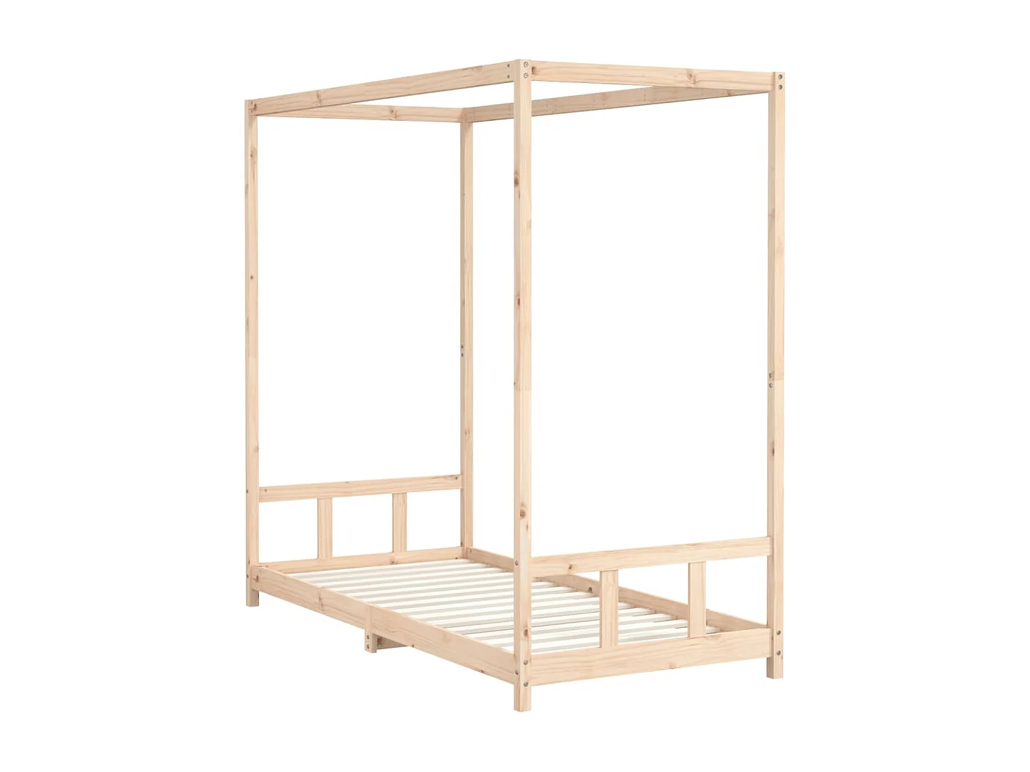 Cadre de lit pour enfants 90x200 bois de pin massif