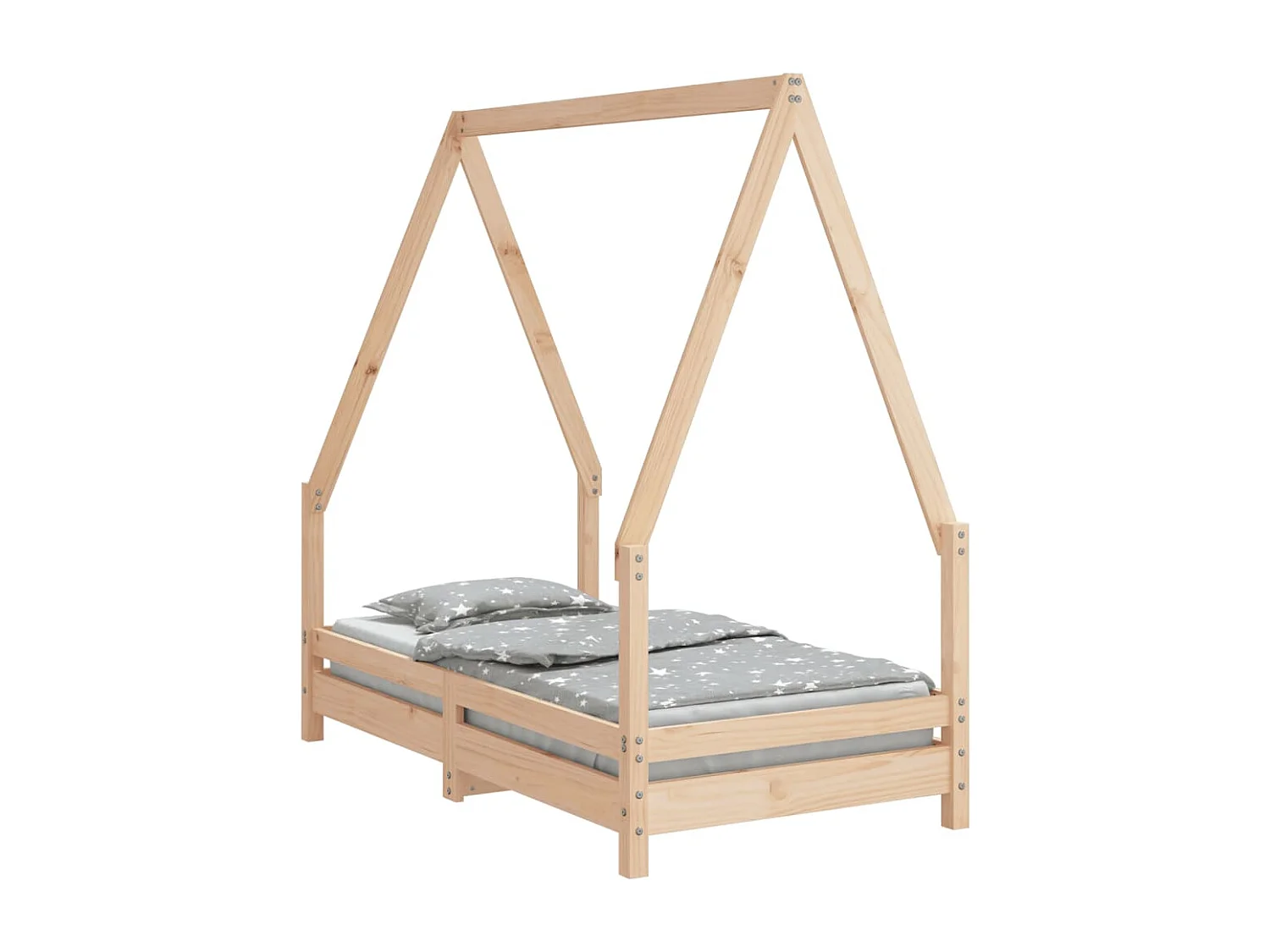 Cadre de lit pour enfant 70x140 bois de pin massif