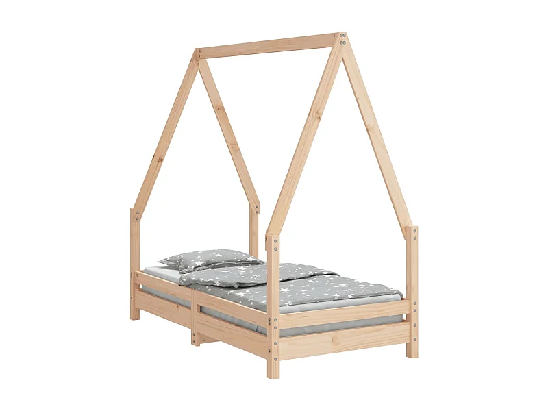 Cadre de lit pour enfant 70x140 bois de pin massif