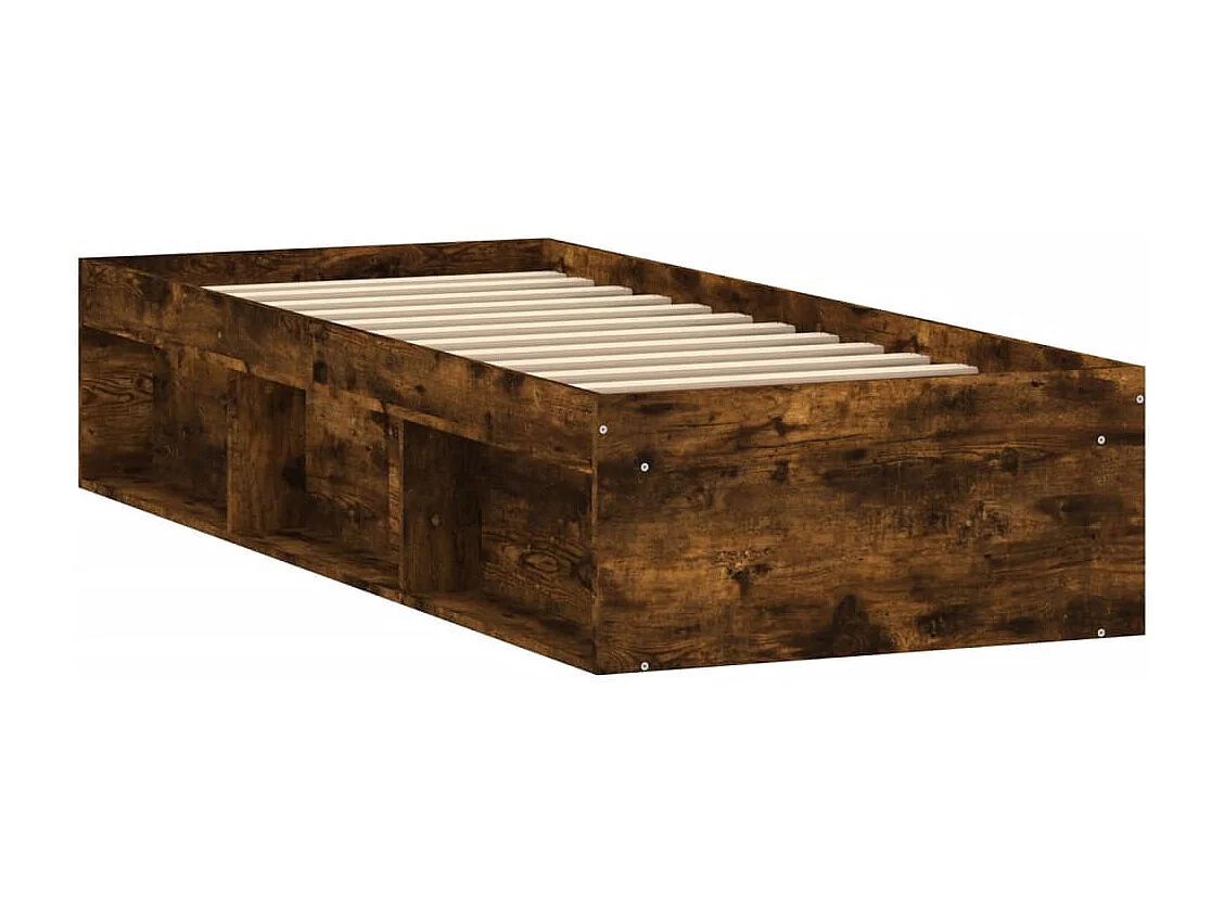 Cadre de lit chêne fumé 75x190 petit simple