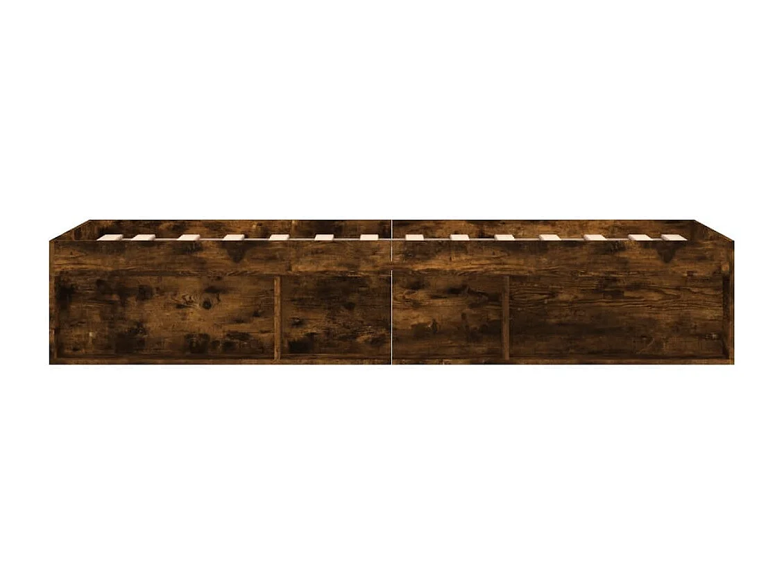 Cadre de lit chêne fumé 75x190 petit simple