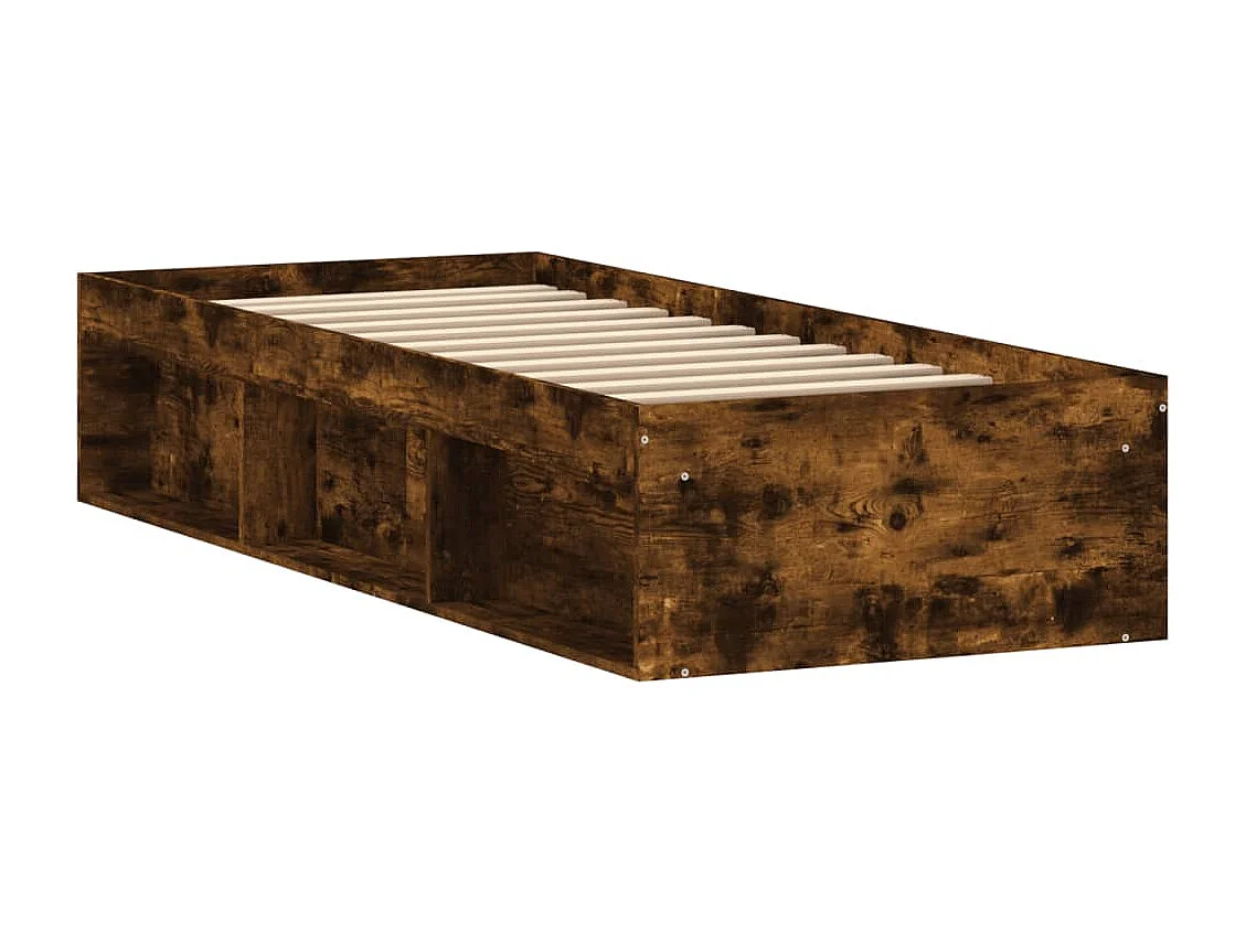 Cadre de lit chêne fumé 75x190 petit simple