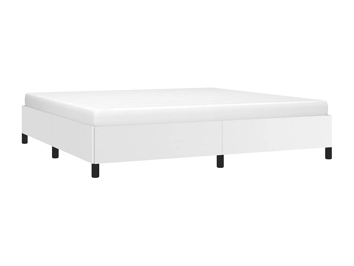 Cadre de lit Blanc 200x200 Similicuir