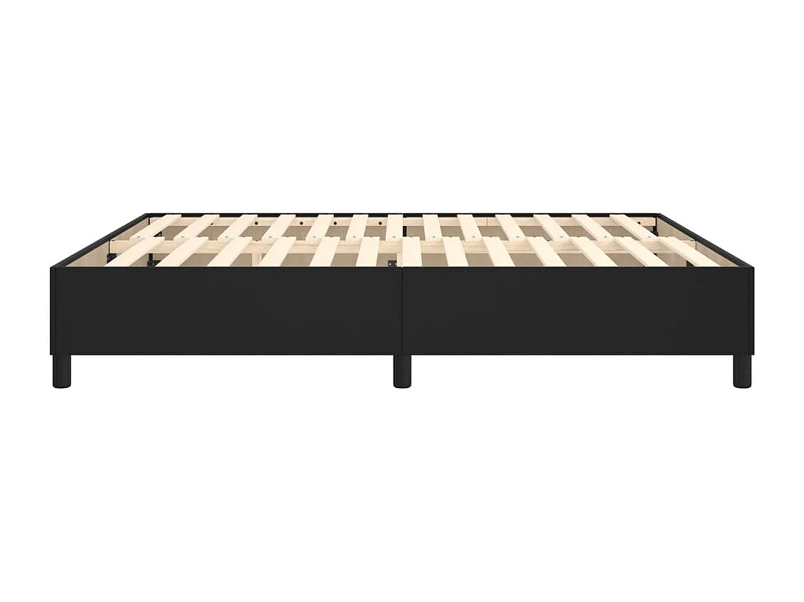 Bedframe kunstleer zwart 180x200 cm