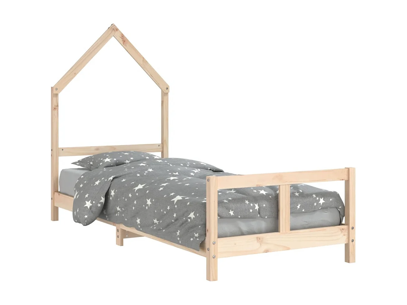 Cadre de lit pour enfants 80x200 bois de pin massif