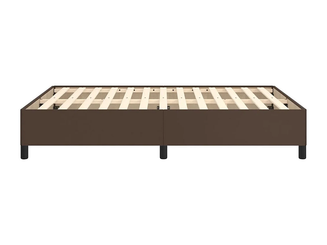 Cadre de lit Marron 140x200 Similicuir