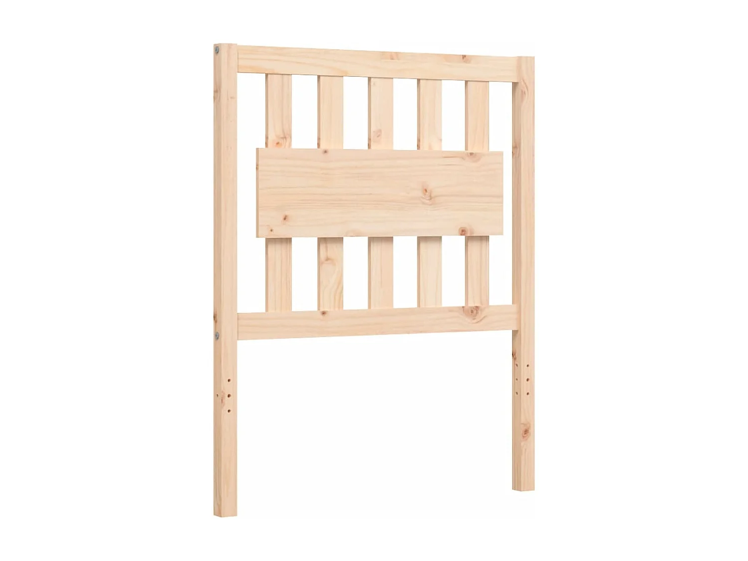 Cadre de lit avec tête de lit petit simple bois massif