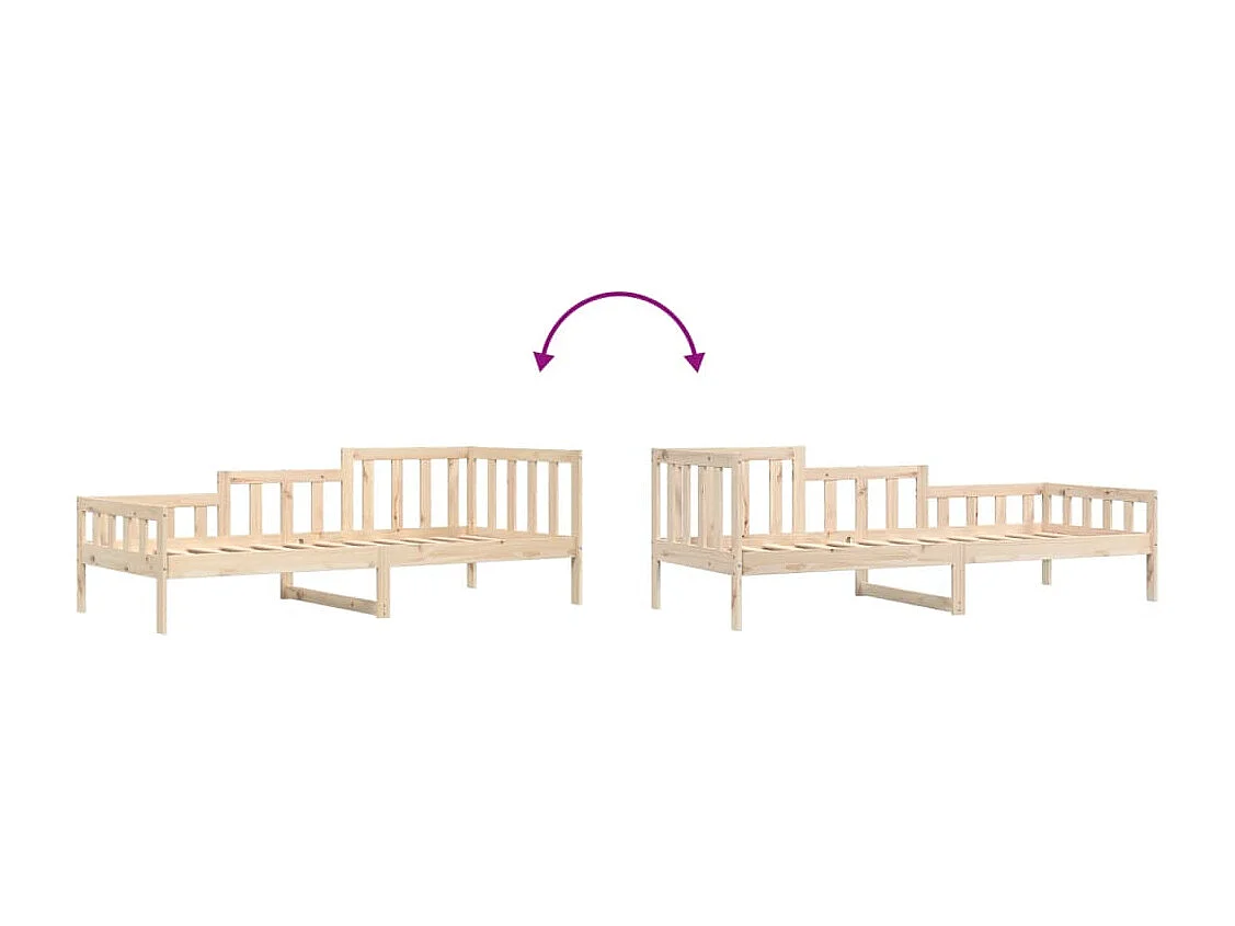 Lit de jour 80x200 Bois de pin massif