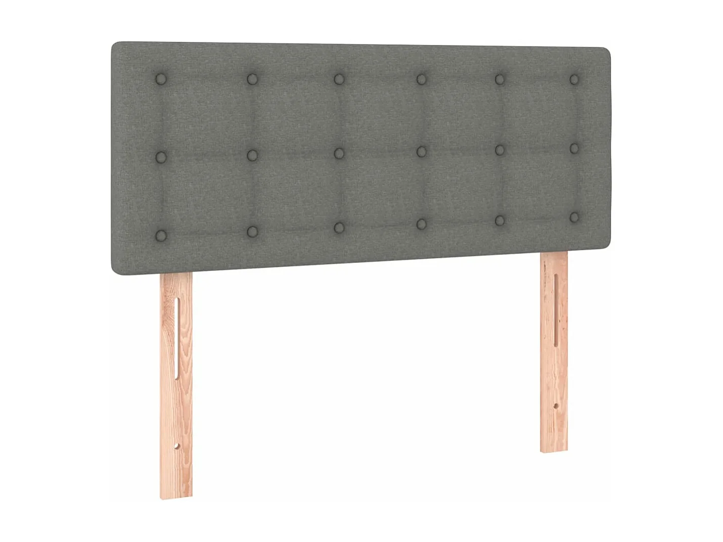 Lit à sommier tapissier avec matelas Gris foncé 120x200 Tissu 6