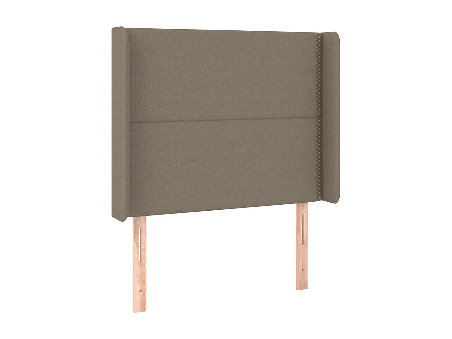 Sommier à lattes de lit matelas et LED Taupe 90x190 Tissu