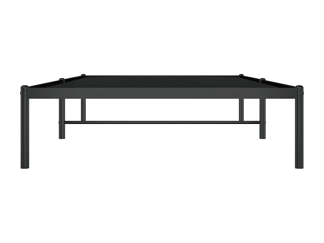 Cadre de lit métal noir 100x200