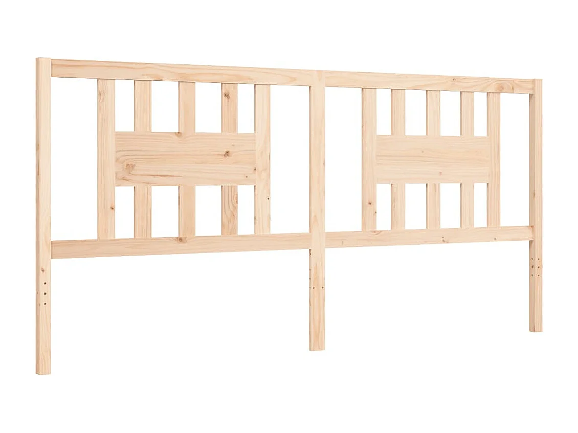 Cadre de lit avec tête de lit 200x200 bois massif