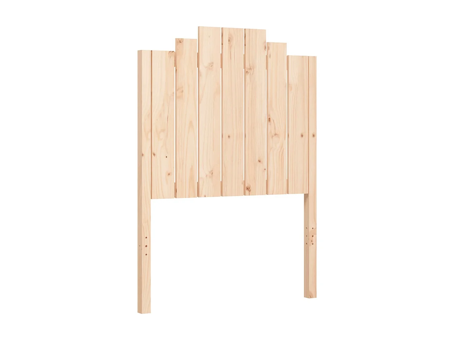 Cadre de lit avec tête de lit petit simple bois massif