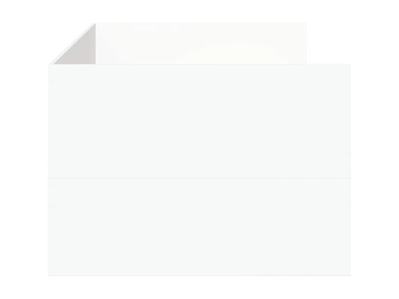 Lit de jour avec tiroirs blanc 100x200 bois d'ingénierie