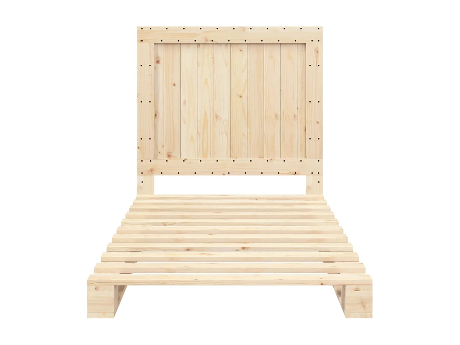 Cadre de lit et tête de lit 100x200 bois de pin massif