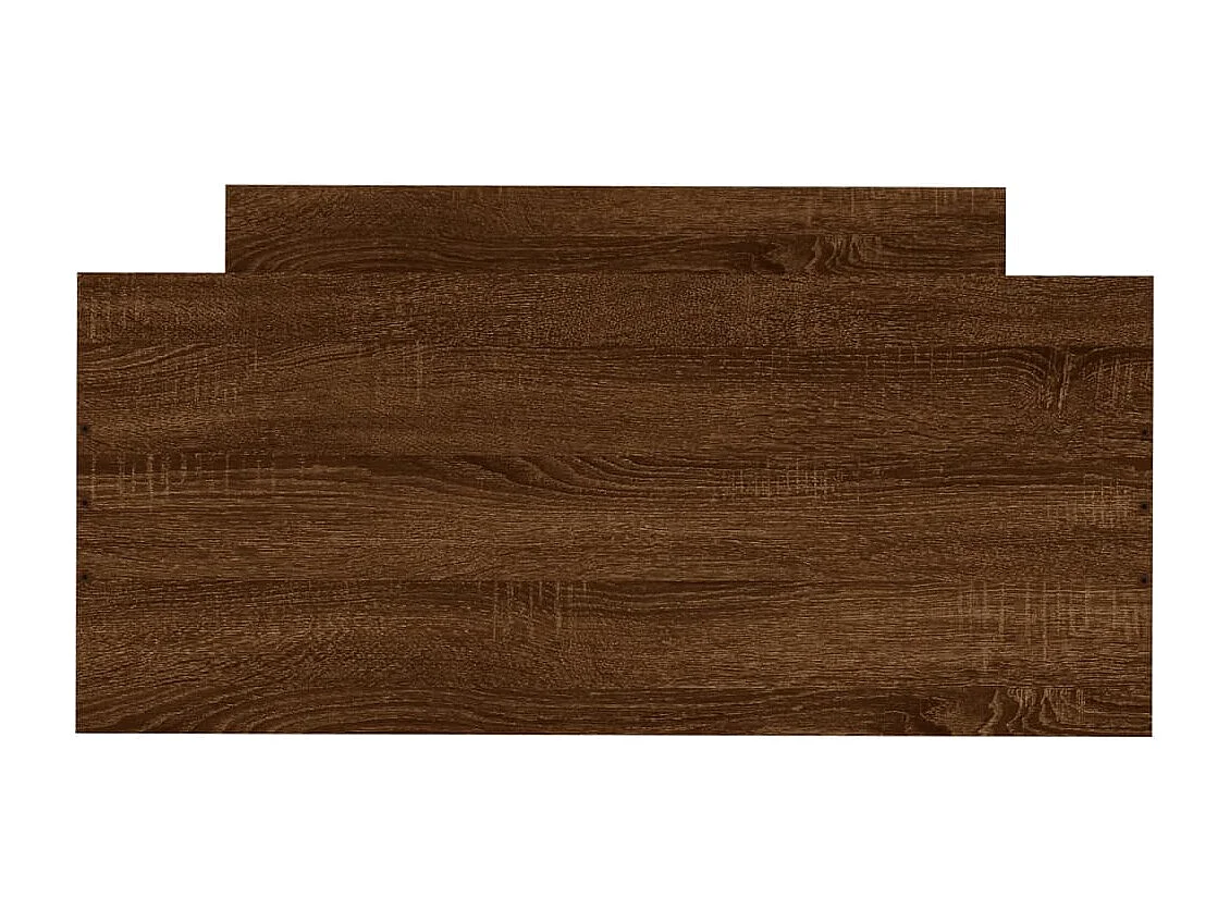 Cadre de lit chêne marron 100x200 bois d'ingénierie