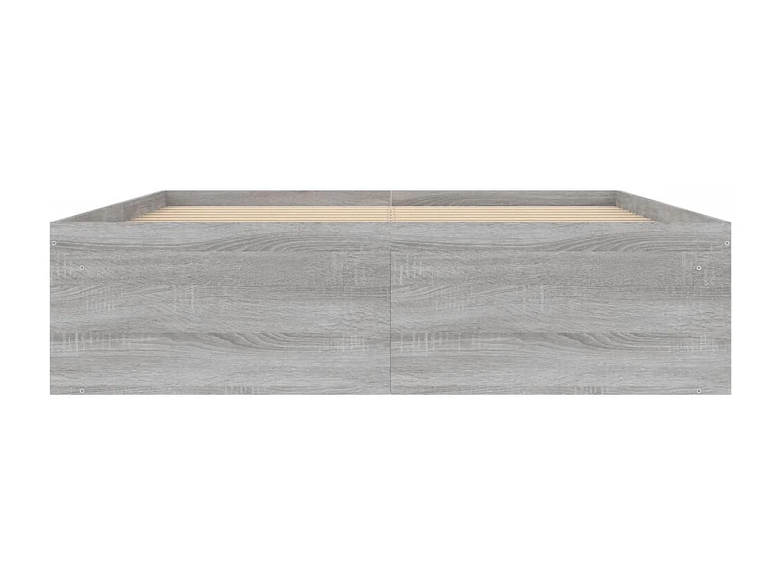 Cadre de lit sonoma gris 135x190 double