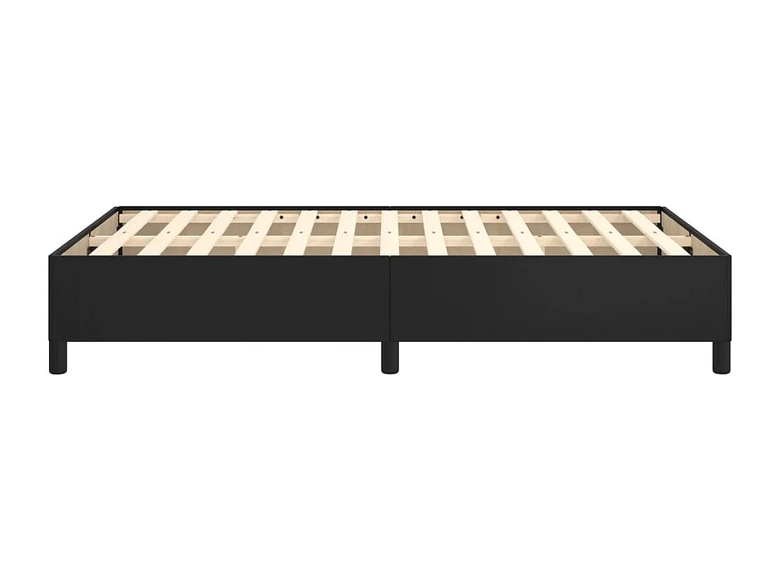 Cadre de lit noir 120x190 similicuir