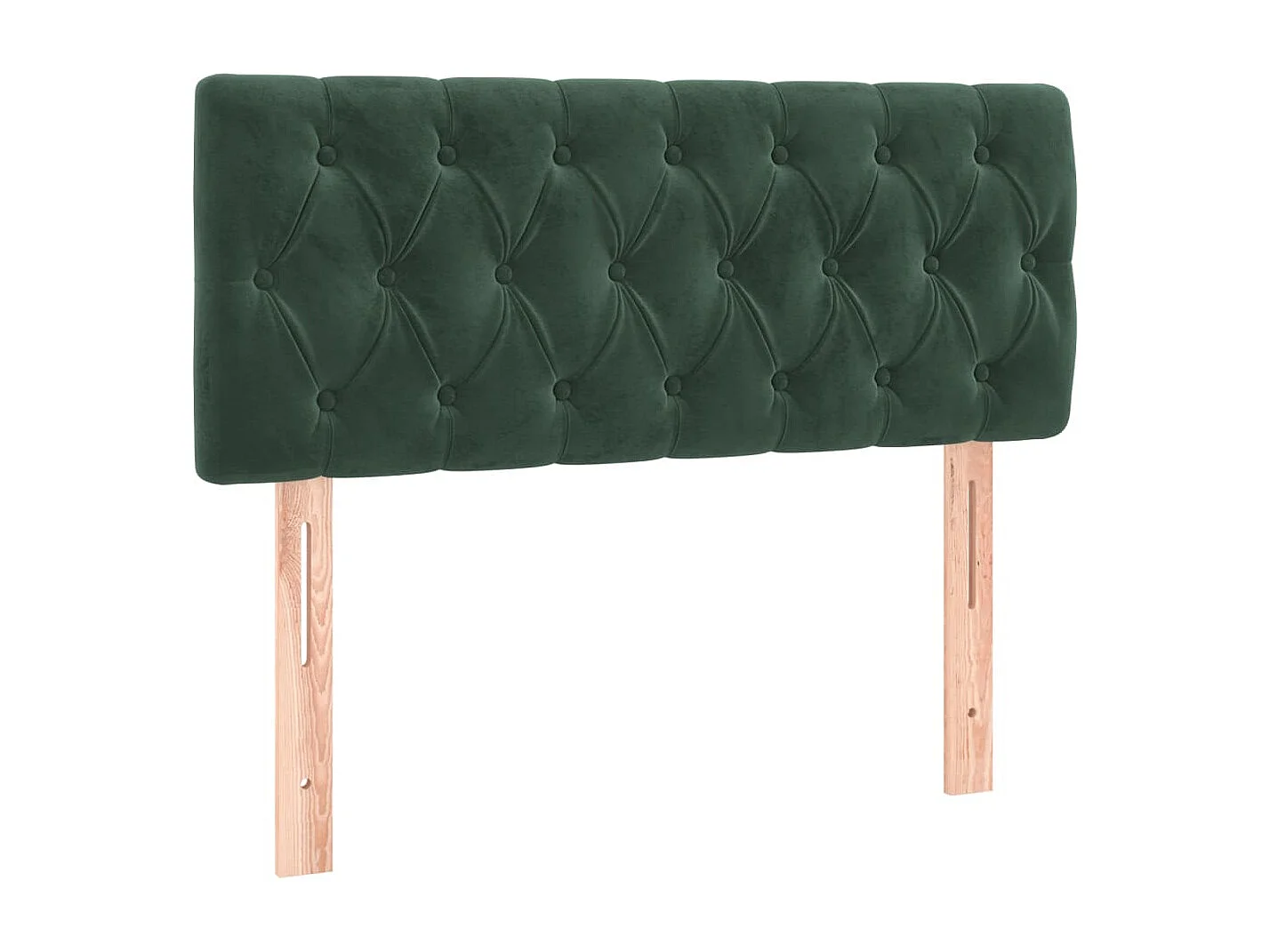 Sommier à lattes de lit avec matelas et LED Vert foncé 90x190